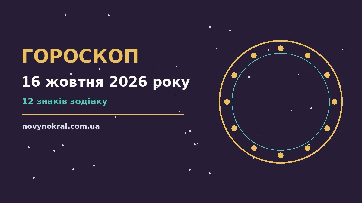 Гороскоп на 16 жовтня 2026 року: що підготували зорі про події, зустрічі та вибір